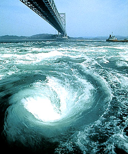 Large eddy or whirlpool!
