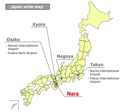 Japan wide map